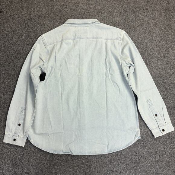 NWT Imperial Motion Men’s XXL Light Wash Denim Jean Button-Up Long Sleeve Shirt - Picture 8 of 8